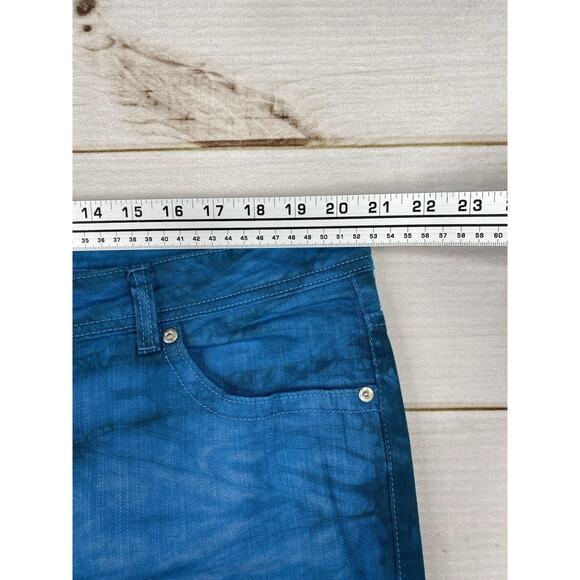ANA A New Approach Jeans Womens 20W Blue Tie Dye Premium Skinny Ankle - Picture 7 of 12